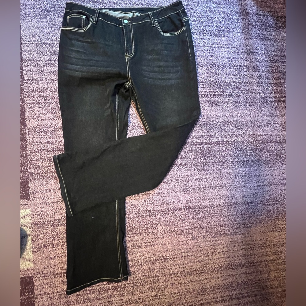 Black Bootleg Jeans